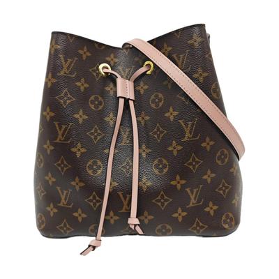 [Б/У] Сумка-ведро Noe из канвы с покрытием Monogram и кожи - Хорошее состояние #J52QBU