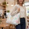Cute Polka Dot Tote Bag for Daily Use Lightweight Fashion Shoulder Bag for Women Casual Versatile Shopping Handbag