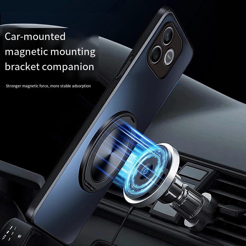 Для Magsafe Магнитный Чехол Для Honor 600 Lite Матовый Ударопрочный 360° Вращающийся Кольцо-Держатель Чехол Для Honor 600Lite Жесткие Задние Чехлы