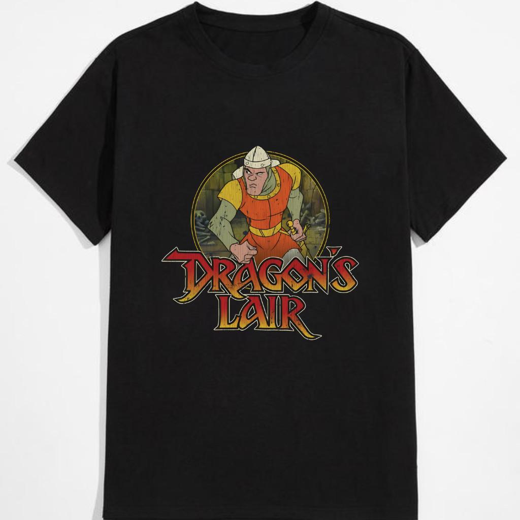 Dragon's Lair 1983 Винтажная Графическая Футболка Аркадная Унисекс S-5XL