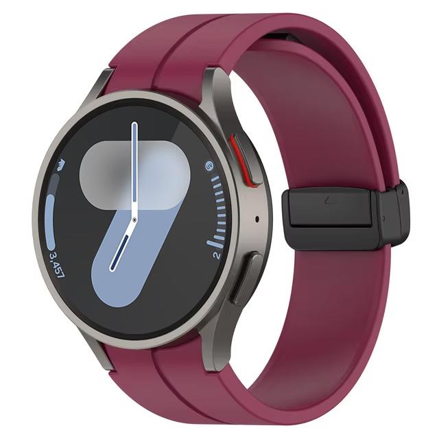 Ремешок для Samsung Watch 6 ремешок 7/4/5/5 Pro/4 6 classic 44мм 40мм Без зазоров Магнитный ремень Силиконовый браслет correa Galaxy Watch 7