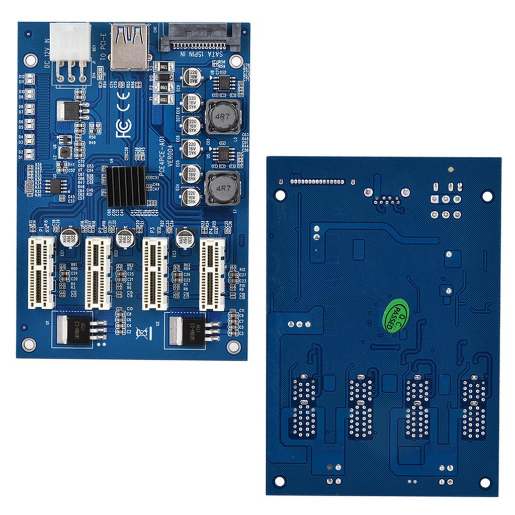 PCI-E 1X в 4X PCIe USB3.0 конвертер удлинитель адаптер плата комплект расширения для WINDOWS