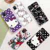 JZ23 Hello Kitty Прозрачный чехол для Samsung A04 A14 A23 M33 M53 Realme 10 9 C35 C55 VIVO Y02 X80 Infinix Hot 30 Note 11 Tecno Spark 8P Pro