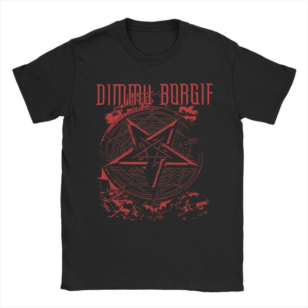 Dimmu Borgir Black Metal Band Outfit Унисекс Футболки Хлопковая Футболка Модная Футболка Одежда