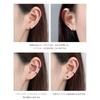 [ChicSilver] hoop earrings ladies ring earrings men's black black small Inner diameter 10mm 20g simple accessories