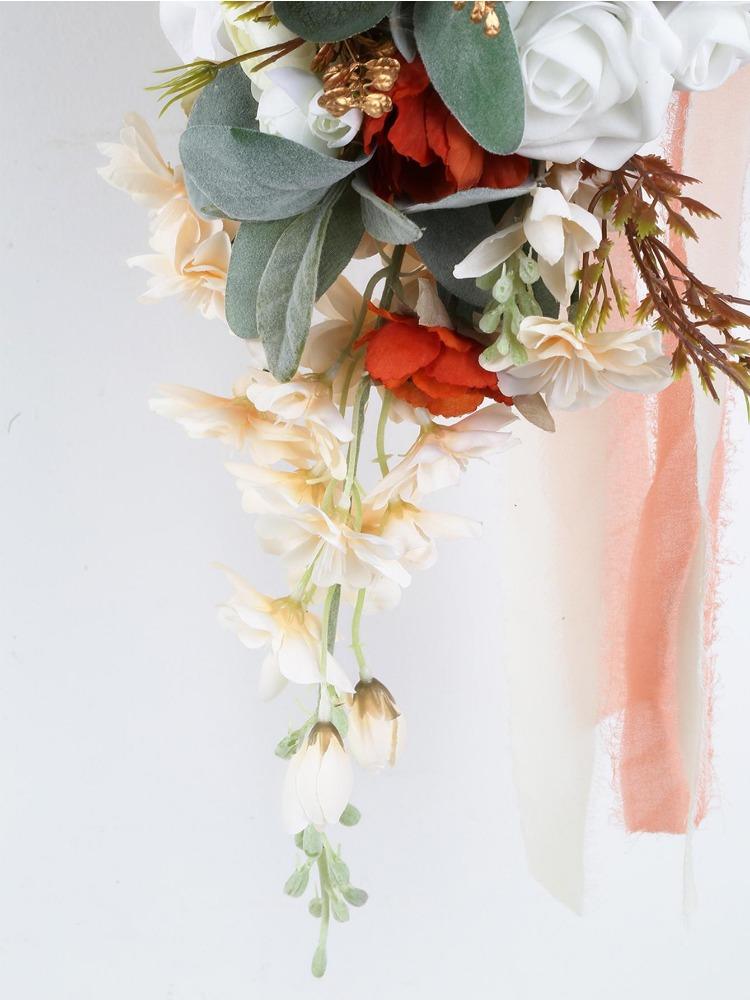 1шт искусственный букет каскадные искусственные цветы свадебные букеты для невесты свадебные букеты для невесты для свадебной церемонии и годовщины