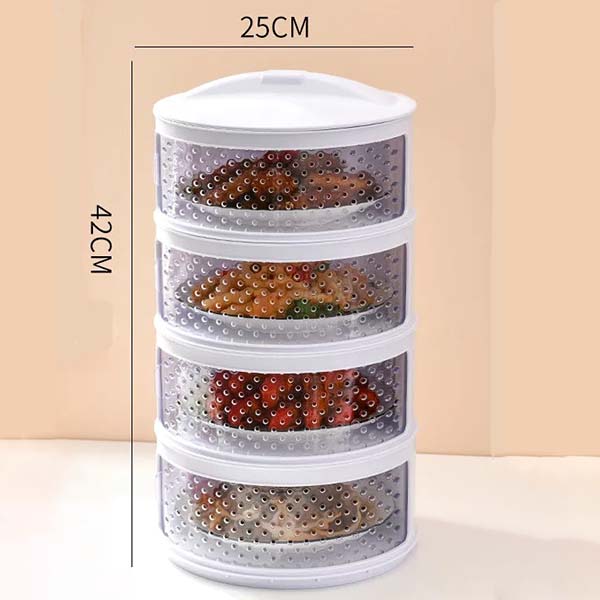 Kitchen Stackable Insulation Dust Proof Food Leftover Container with Lid Cover Dust and Fly Proof In Summer