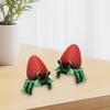 3D-печатная фигурка краба-клубники с подвижными суставами, фигурка краба-отшельника, шарнирная модель животного, игрушка для домашнего офиса, книжной полки, украшения для рабочего стола, орнамент