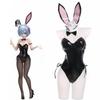 Leather Unisex Anime Girl Playboy Bunny Rem Cosplay Costumes Halloween Christmas Party Sets Uniform Suits