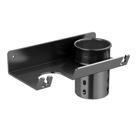 Универсальный держатель для фена, настенное крепление, вешалка для фена с органайзером для шнура, самоклеящаяся стойка для инструментов по уходу за волосами для шкафа в ванной комнате