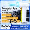 2026 New High-Speed and High-power 160000 RPM Electric Turbo Jet Fan Powerful Dust Blower Rechargeable Brushless Motor Violent Fan 60m/s