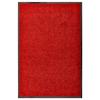 VidaXL Washable Doormat Red 60x90 Cm