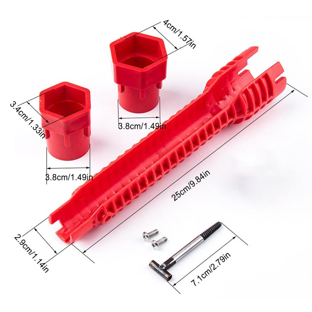 14 In 1 Wrench Sink Wrench Pipe Wrenches Faucet Sink Installer Kit Plumbing Spanner Installer Multifunction Hex Faucet Wrench