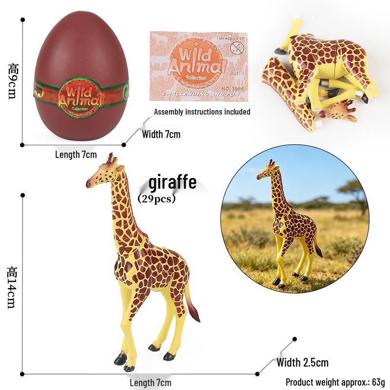 4D Stereo DIY Animal Model Kit: Eagle, Scorpion, Gecko, Rattlesnake, Spider, Lizard, Squirrel, Hedgehog