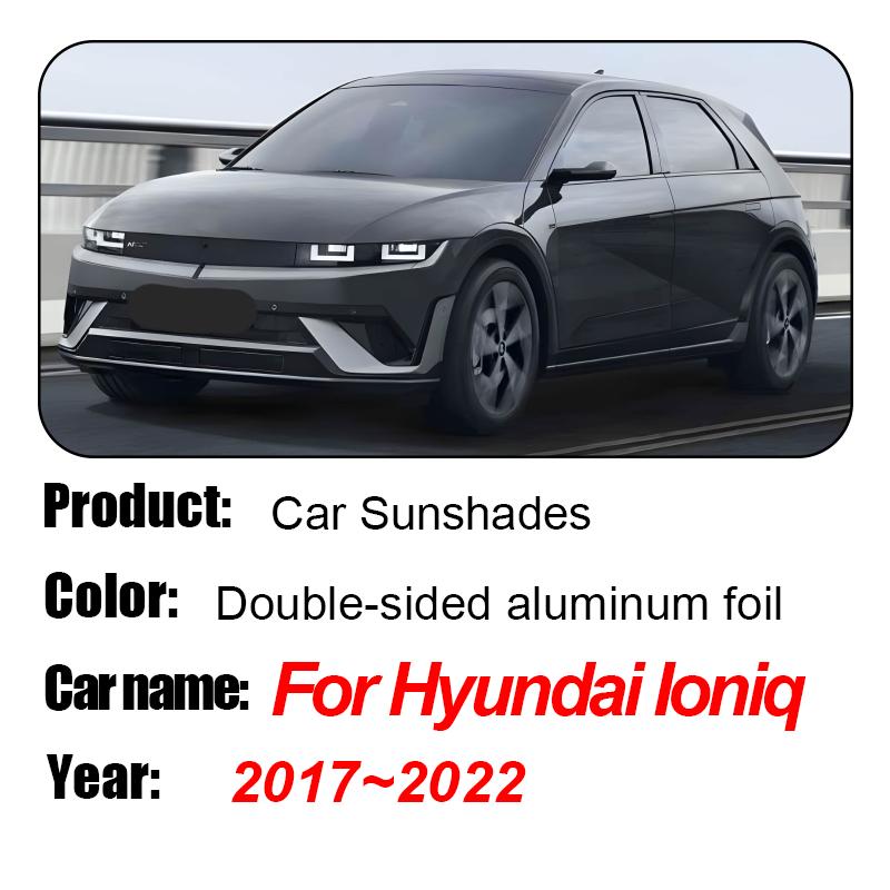 Для Hyundai Ioniq AE 2017- Магнитная сетчатая шторка на окно автомобиля Защита от УФ-излучения Солнцезащитный козырек Защита от солнца Защита приватности Автозапчасти