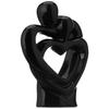 Керамическая статуэтка страстной романтической пары для домашнего декора (Упаковка из 1 шт., Черный)
