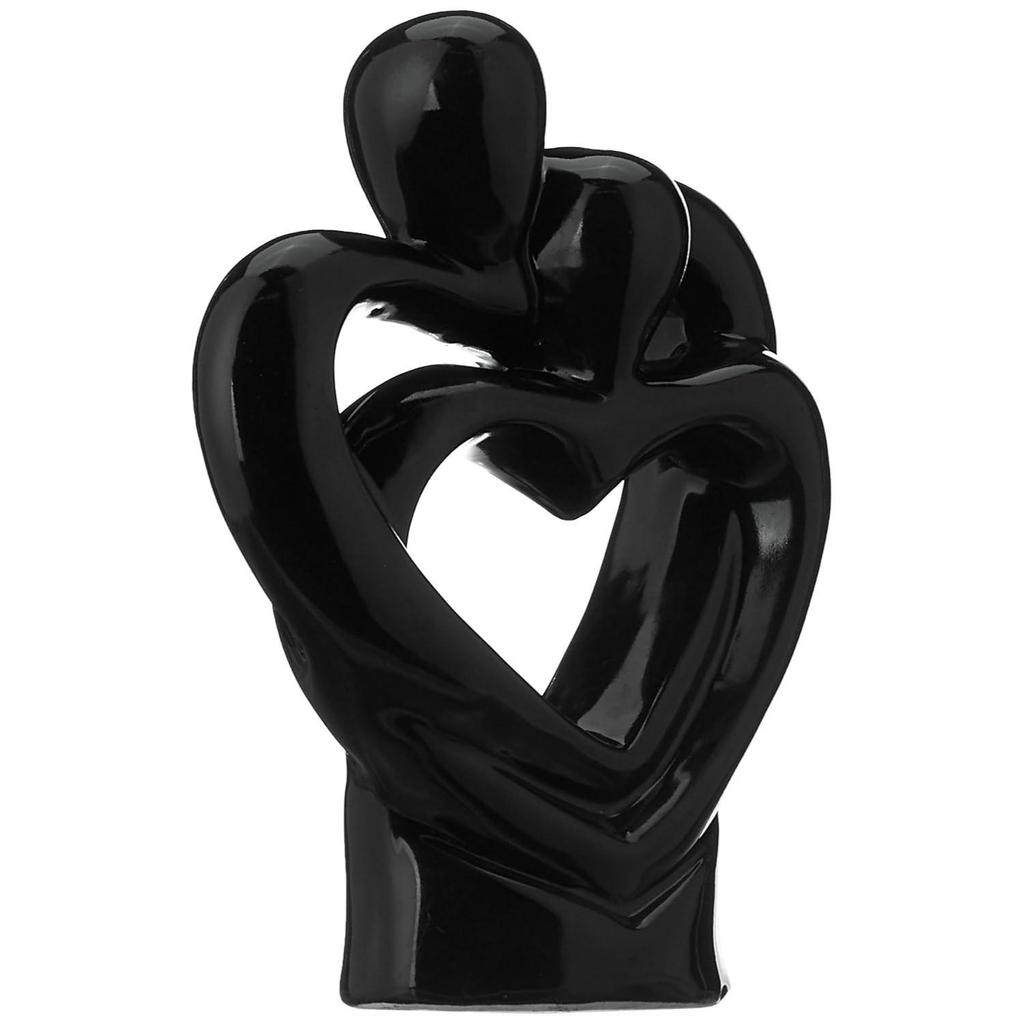 Керамическая статуэтка страстной романтической пары для домашнего декора (Упаковка из 1 шт., Черный)