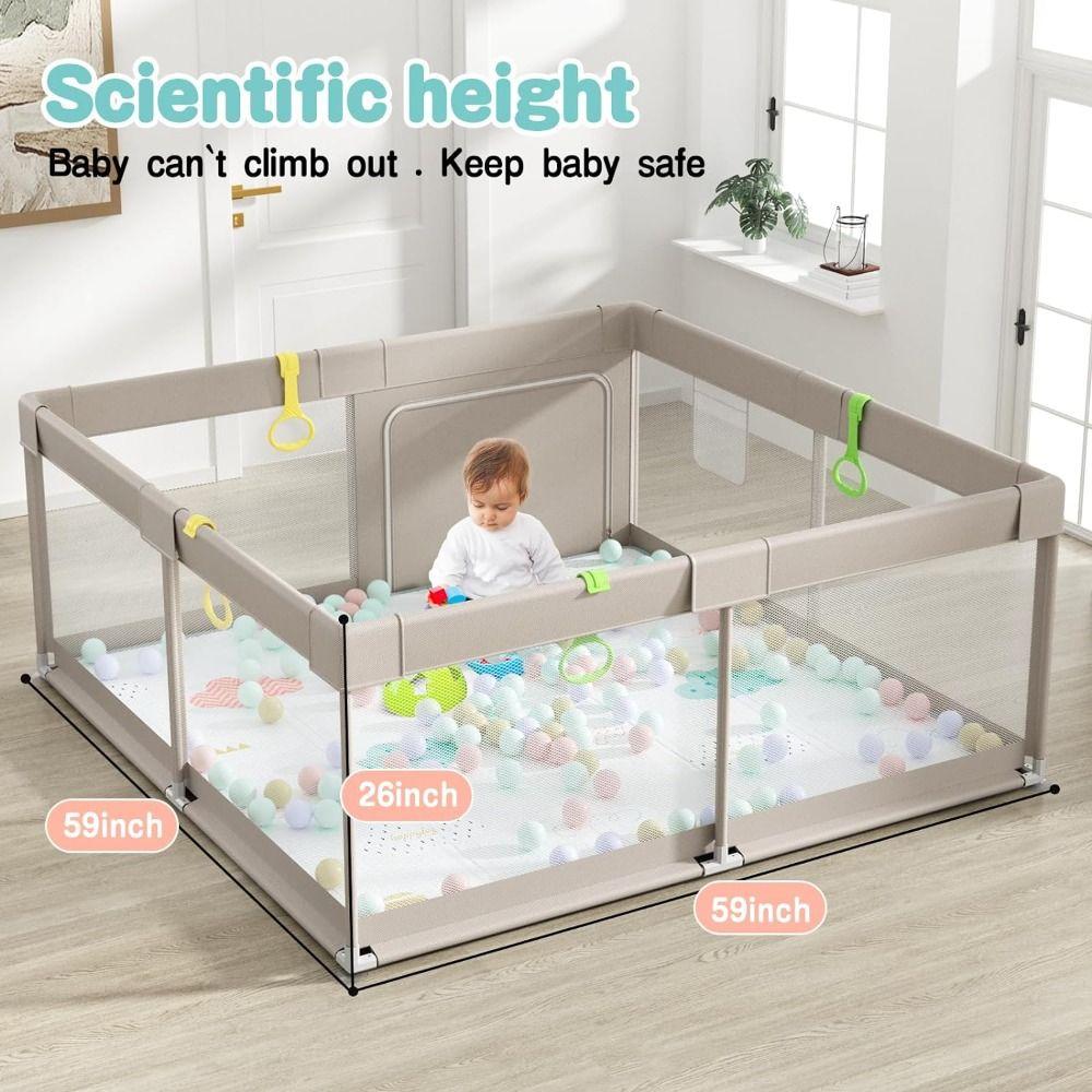 Plastic Playpen Pull Ring Light Weight Baby Walking Assist Tools Comfortable Baby Crib Hooks