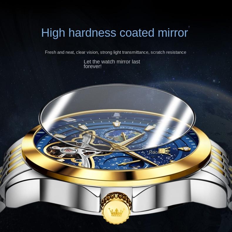 OLEVS Brand Watch Waterproof Starry Night Mechanical Watch Men's Watch Men's Watch