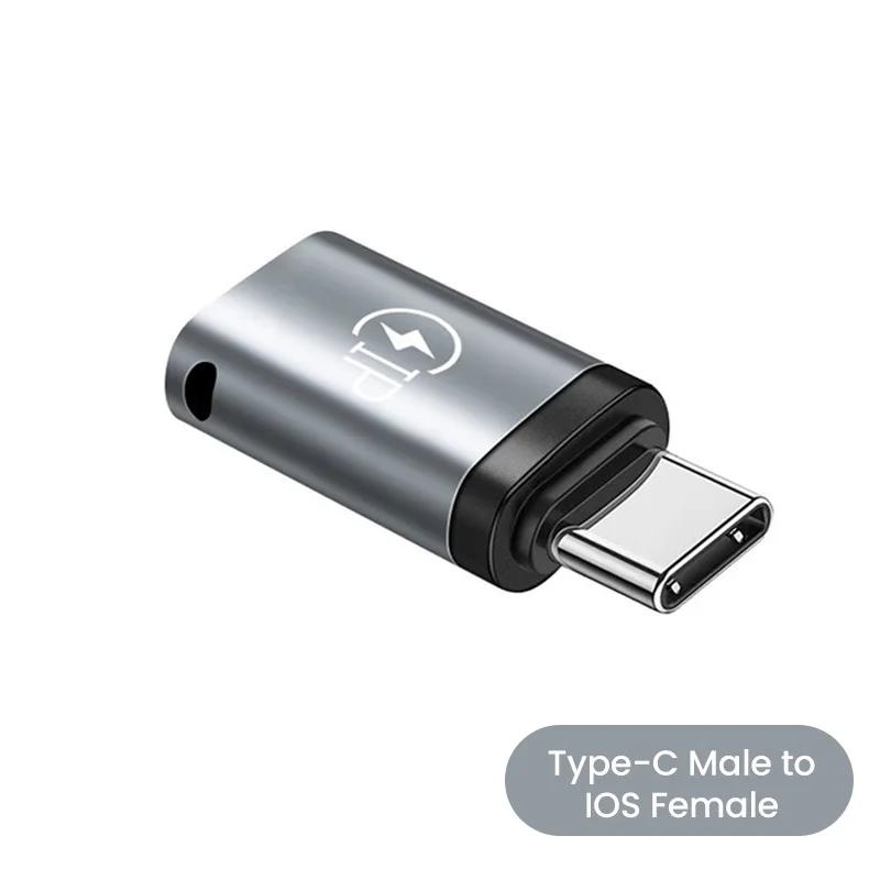 Адаптер 5В 2,1А iPhone (мама) к USB-C и Type-c к iPhone для передачи данных и зарядки телефона для iPhone 14/15 Pro Samsung Xiaomi