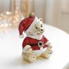 Рождество 2025 Блестящие Рождественские Елочные Украшения Мультяшный Кот Медведь Атмосферный Декор Имитация Колокольчика Домашние Вечериночные Украшения 4 Стиля