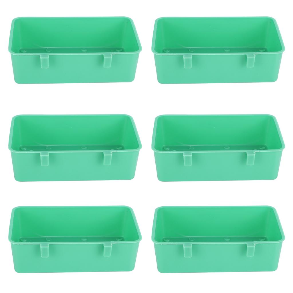 10Pcs Bird Food Water Feeder Plastic Feeding Bowl Trough Bird Bathtub Accessories