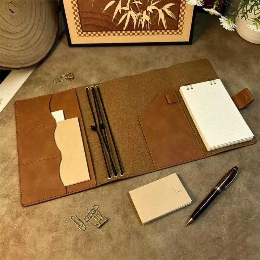 Compact Notebook Organizer Loose Leaf Book Protective Cover Vintage Notebook Cover For Hobby