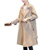 Trench Knee Zipper Puff Long Easy To Autumn Easy To Put Autumn Throw Office Beige [J-Scott] Women's Coat, Beige, Length, Pocket, Sleeves, Outerwear,