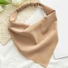 Woman Girls Solid Summer Head Scarf Chiffon Triangle Bandanas Women Elastic Hairband Hair Accessories Headwear Ornaments