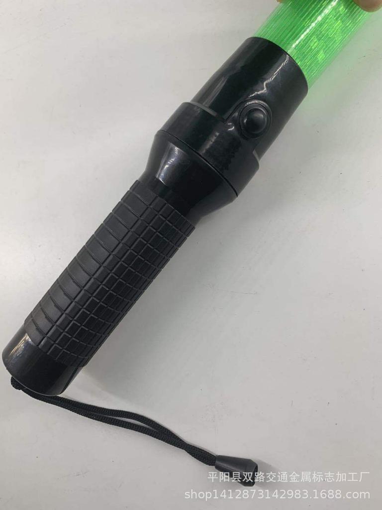 LED Flashing Traffic Warning Baton with Green Battery