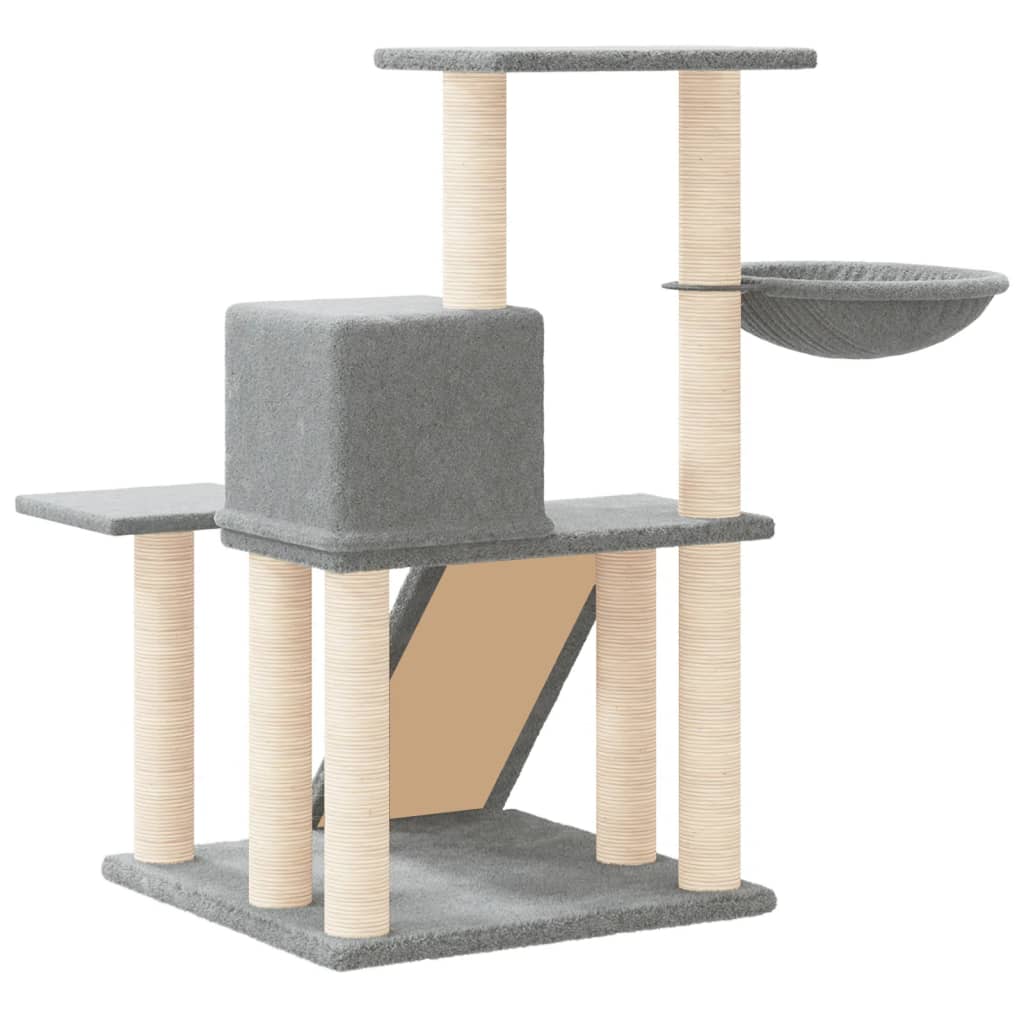 Scratching Post with Sisal Scratching Posts Light Grey 82 cm