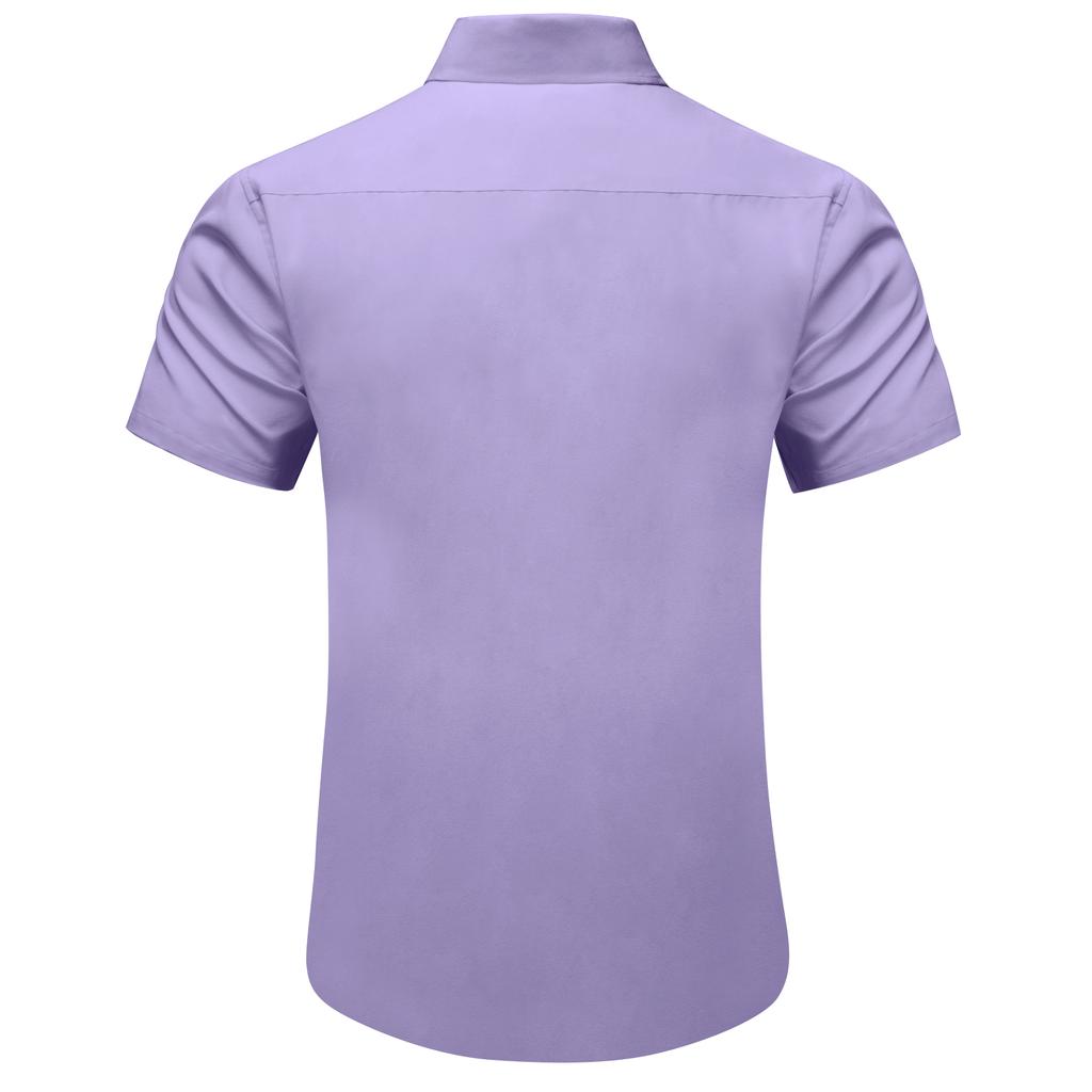 Men's Dress Shirt Short Sleeve Business Formal Shirt Regular Fit Button Up Shirts