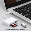 Адаптер 3 в 1 Type-C TF CF SD Кардридер-райтер для карт памяти Compact Flash USB-C для iPad Pro Huawei для Macbook USB Type C Кардридер