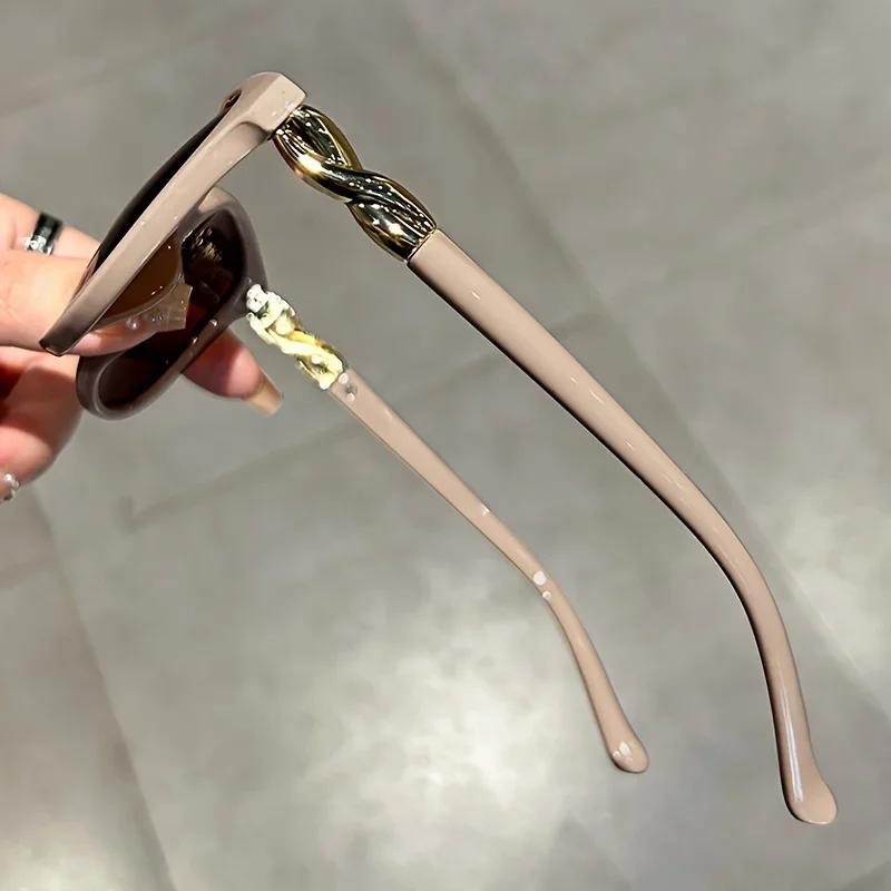 New Fashion Ladies Cat Eye Sunglasses Men'S Retro Full Frame Sunglasses Outdoor Driving Travel Uv400 Sunscreen Sunglasses