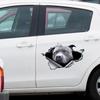 Индивидуальные наклейки на автомобиль 3D собака животное домашнее животное наклейка водонепроницаемая привлекающая внимание разбитое окно домашнее животное наклейка