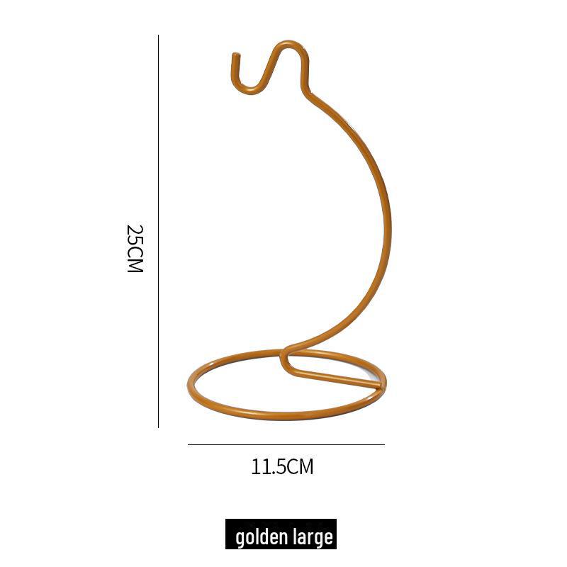 Micro Landscape Glass Hanging Bottle with Iron Hook and Rack for Ecological Plant Display