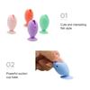 Cute Toothbrush Holder Cartoon Fish Silicone Makeup Brush Holder Pen Bracket Desktop Storage Decoration Tools