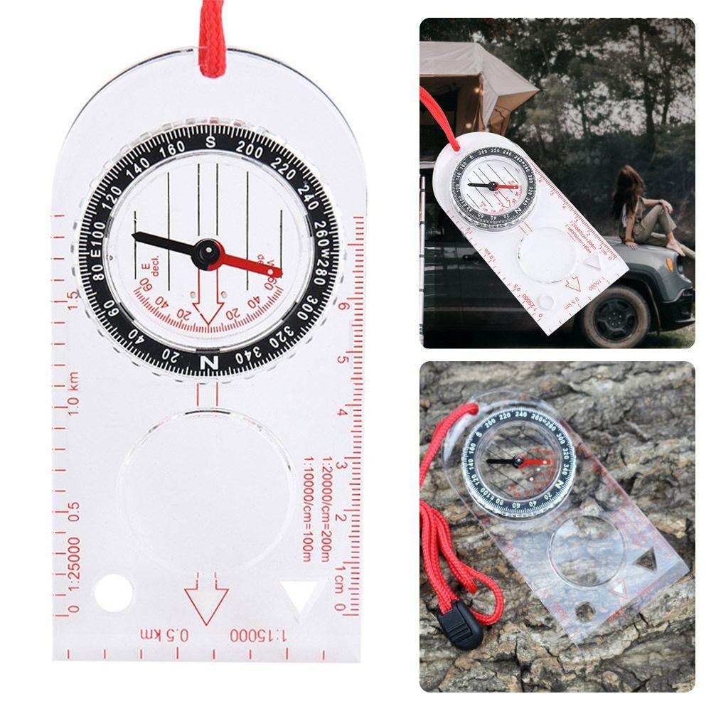 Acrylic Orienteering Navigation Transparent Baseplate Compass High Quality Camping Maps Outdoor