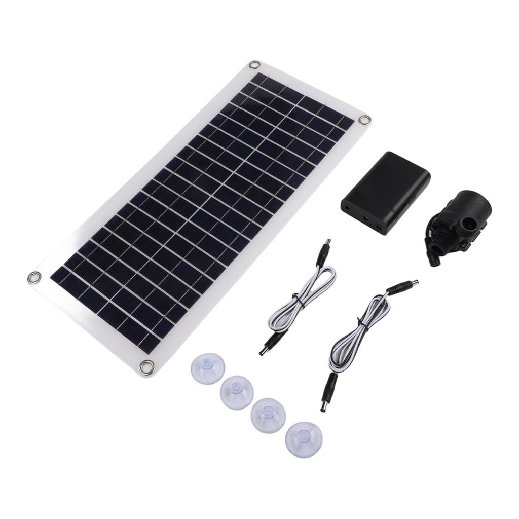 800l/h DC 12V Brushless Solar Water Pump 20W Solar Panel Pump Fish Pond Garden