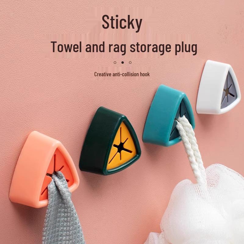 Крючок для полотенец для ванной без сверления - Настенный зажим для полотенец для лица