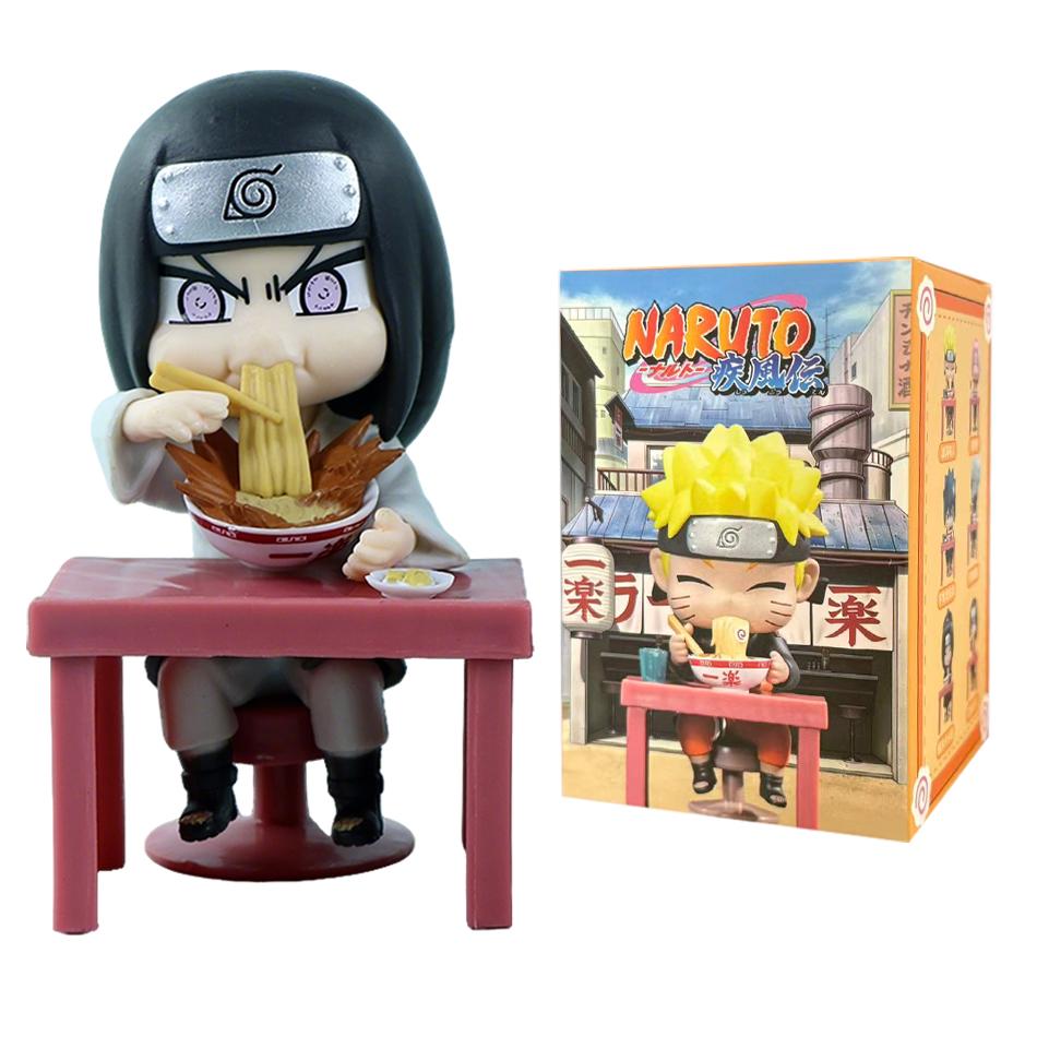 В наличии Naruto Shippuden Серия Рамен Сюрприз-бокс - Чиби Мини ПВХ Аниме Фигурки - Загадочный Саске Учиха и Наруто Игрушка Красивые Подарки