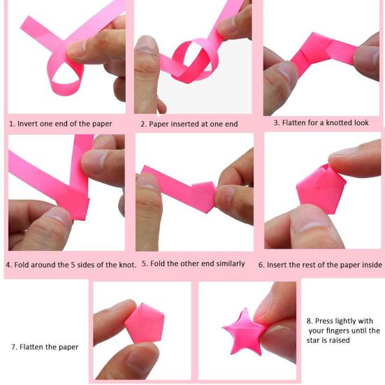 1350/360/520 шт. красочные бумажные полоски со звездами оригами сплошной цвет DIY ремесленные украшения подарок детский сад обучающие материалы