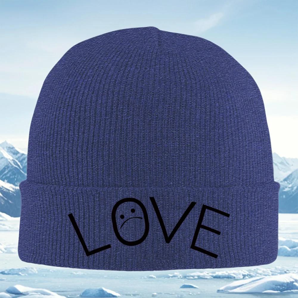 Silhouette shapes abstract dark background Knitted Hat Unisex Women Unisex Beanie Pullover Cap Winter Thermal Warm Christmas Outdoo