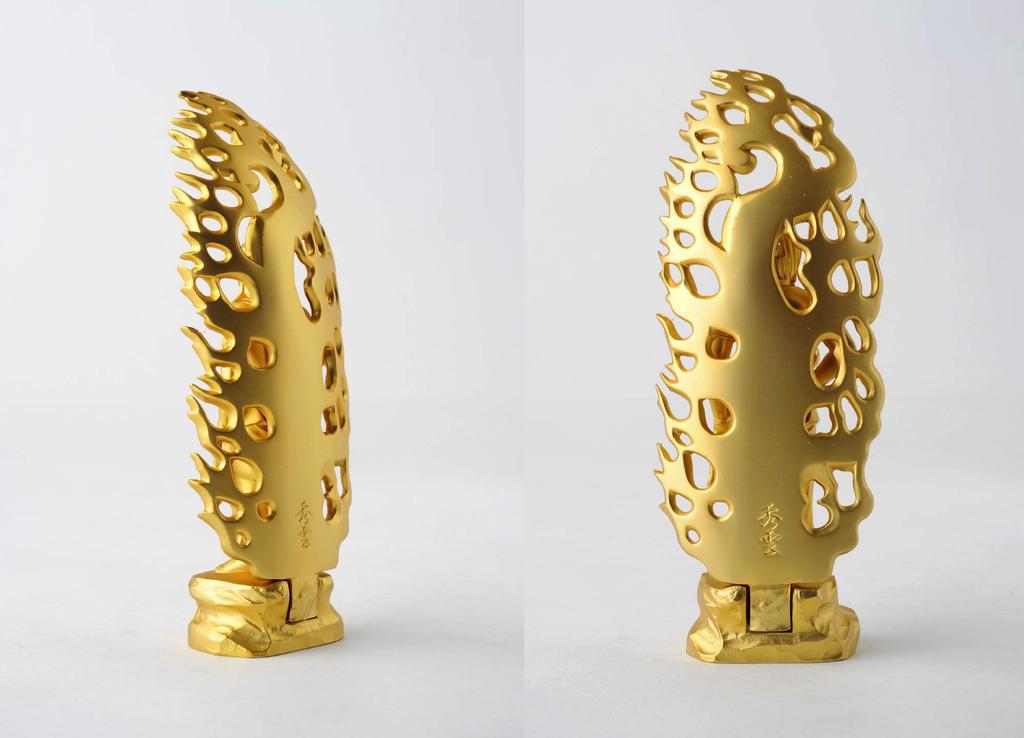 Статуя Будды Фудо Буддист Хидеун Макита в год Зодиака главный хранитель изображение Зодиак Такаока медная посуда Мио-о 15,5 см (позолоченный/24К