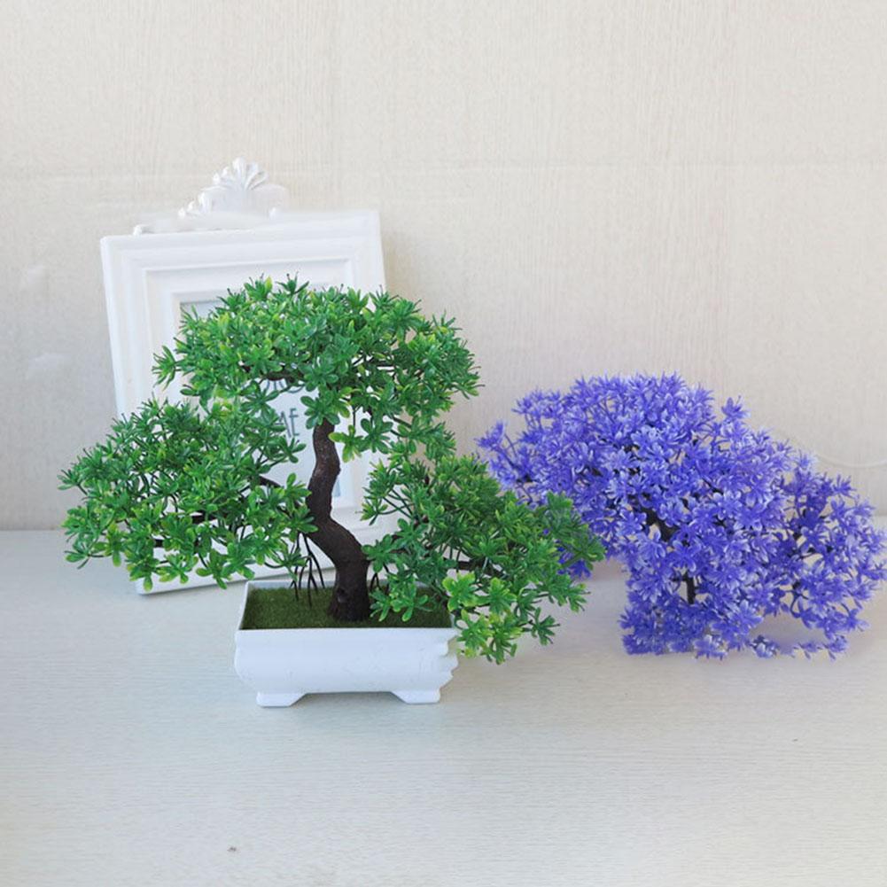 Легкий в обслуживании искусственный цветок, мини-бонсай, пластиковый завод