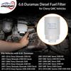 6.6 Duramax Diesel Fuel Filter With Seals | For 2001-2016 Chevy Silverado 2500 HD 3500 HD Express GMC Sierra 2500HD 3500HD Savana | Replaces# TP3018,
