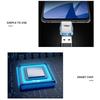 Мини-конвертер-адаптер для зарядки с интерфейсом USB Type-C на USB-A для Cadillac Логотип Escalade CTS ATS SRX XTS XT5 STS CT5 CT6 BLS XLR