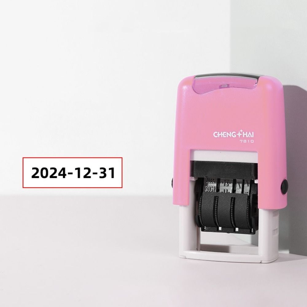 English Version Self-Inking Stamps Automatic Ink Return Date Wheel Stamp Date Stamps Scrapbooking