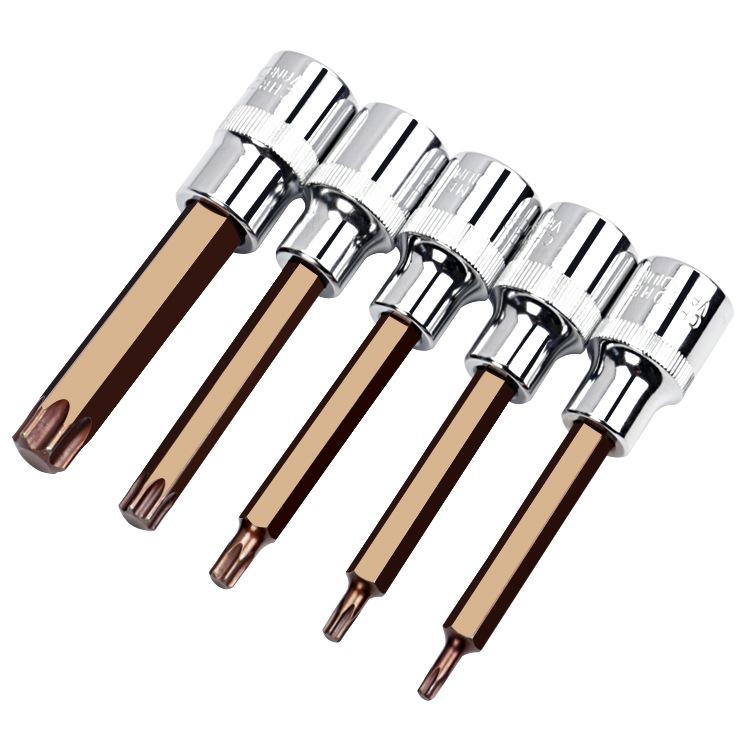 Многофункциональная отвертка с насадками: крестообразная, шестигранная, Torx, Spline и шестилопастная