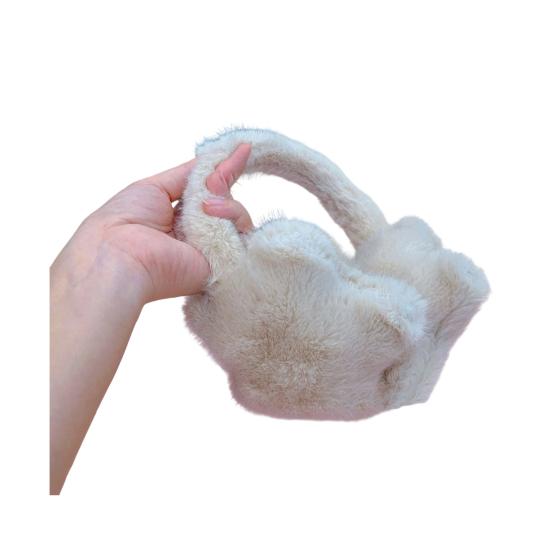 Women Earmuffs Star Design Solid Color Windproof Coldproof Outdoor Riding Earmuffs Adjustable Winter Ear Warmers